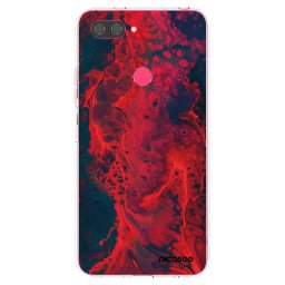 Átlátszó szilikon tok az alábbi mobiltelefonokra Xiaomi Mi 8 Lite - Organic red