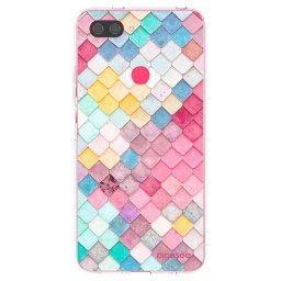 Átlátszó szilikon tok az alábbi mobiltelefonokra Xiaomi Mi 8 Lite - Colorful roof