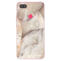 Átlátszó szilikon tok az alábbi mobiltelefonokra Xiaomi Mi 8 Lite - Cream marble