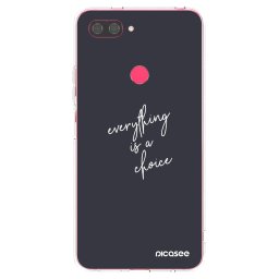 Átlátszó szilikon tok az alábbi mobiltelefonokra Xiaomi Mi 8 Lite - Everything is a choice