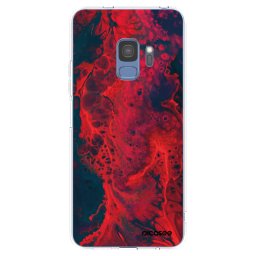 Átlátszó szilikon tok az alábbi mobiltelefonokra Samsung Galaxy S9 G960F - Organic red
