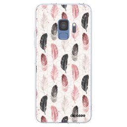 Átlátszó szilikon tok az alábbi mobiltelefonokra Samsung Galaxy S9 G960F - Feather 2