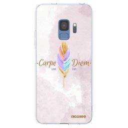 Átlátszó szilikon tok az alábbi mobiltelefonokra Samsung Galaxy S9 G960F - Carpe Diem