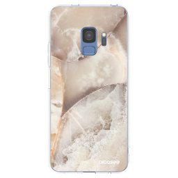 Átlátszó szilikon tok az alábbi mobiltelefonokra Samsung Galaxy S9 G960F - Cream marble