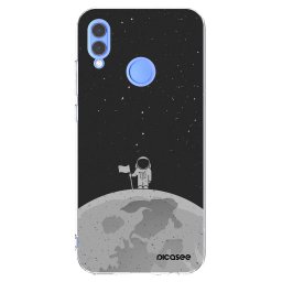 Átlátszó szilikon tok az alábbi mobiltelefonokra Huawei P Smart 2019 - Astronaut