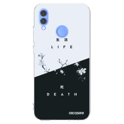 Átlátszó szilikon tok az alábbi mobiltelefonokra Huawei P Smart 2019 - Life - Death