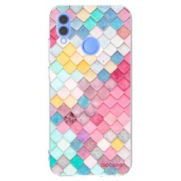 Átlátszó szilikon tok az alábbi mobiltelefonokra Huawei P Smart 2019 - Colorful roof