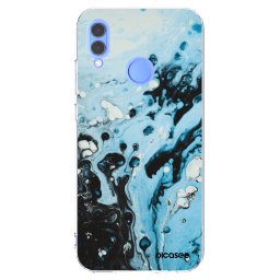 Átlátszó szilikon tok az alábbi mobiltelefonokra Huawei P Smart 2019 - Organic blue