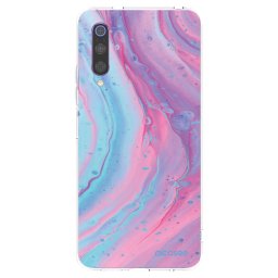 Átlátszó szilikon tok az alábbi mobiltelefonokra Xiaomi Mi 9 - Pink liquid