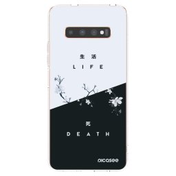 Átlátszó szilikon tok az alábbi mobiltelefonokra Samsung Galaxy S10 Plus G975 - Life - Death