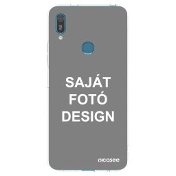 Átlátszó szilikon tok az alábbi mobiltelefonokra Huawei Y7 2019 - Saját fotó/motívum