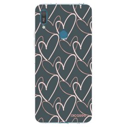 Átlátszó szilikon tok az alábbi mobiltelefonokra Huawei Y7 2019 - Lots of love