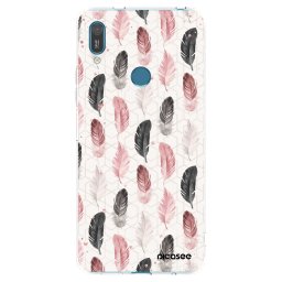Átlátszó szilikon tok az alábbi mobiltelefonokra Huawei Y7 2019 - Feather 2