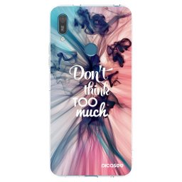 Átlátszó szilikon tok az alábbi mobiltelefonokra Huawei Y7 2019 - Don't think TOO much