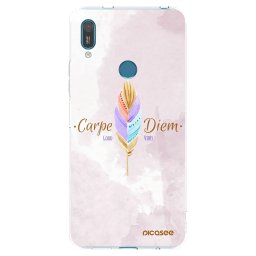 Átlátszó szilikon tok az alábbi mobiltelefonokra Huawei Y7 2019 - Carpe Diem