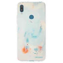 Átlátszó szilikon tok az alábbi mobiltelefonokra Huawei Y7 2019 - Splash