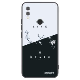 Fekete szilikon tok az alábbi mobiltelefonokra Xiaomi Redmi Note 7 - Life - Death