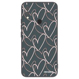 Fekete szilikon tok az alábbi mobiltelefonokra Xiaomi Redmi Note 7 - Lots of love