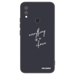 Fekete szilikon tok az alábbi mobiltelefonokra Xiaomi Redmi Note 7 - Everything is a choice