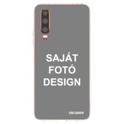 Átlátszó szilikon tok az alábbi mobiltelefonokra Huawei P30 - Saját fotó/motívum