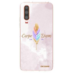 Átlátszó szilikon tok az alábbi mobiltelefonokra Huawei P30 - Carpe Diem