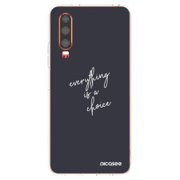 Átlátszó szilikon tok az alábbi mobiltelefonokra Huawei P30 - Everything is a choice