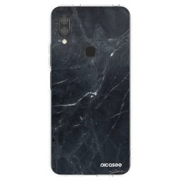 Átlátszó szilikon tok az alábbi mobiltelefonokra Xiaomi Redmi 7 - Black marble