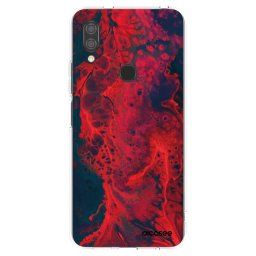 Átlátszó szilikon tok az alábbi mobiltelefonokra Xiaomi Redmi 7 - Organic red