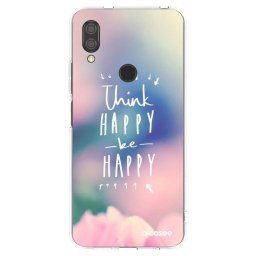 Átlátszó szilikon tok az alábbi mobiltelefonokra Xiaomi Redmi 7 - Think happy be happy