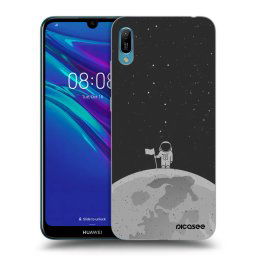 Fekete szilikon tok az alábbi mobiltelefonokra Huawei Y6 2019 - Astronaut
