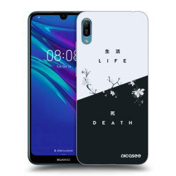Fekete szilikon tok az alábbi mobiltelefonokra Huawei Y6 2019 - Life - Death