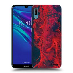 Fekete szilikon tok az alábbi mobiltelefonokra Huawei Y6 2019 - Organic red