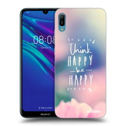 Fekete szilikon tok az alábbi mobiltelefonokra Huawei Y6 2019 - Think happy be happy