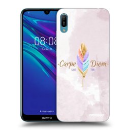 Fekete szilikon tok az alábbi mobiltelefonokra Huawei Y6 2019 - Carpe Diem