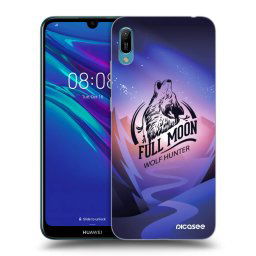 Fekete szilikon tok az alábbi mobiltelefonokra Huawei Y6 2019 - Wolf