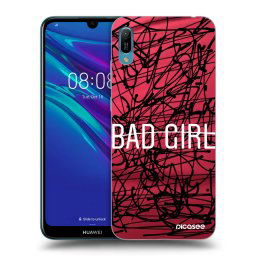 Fekete szilikon tok az alábbi mobiltelefonokra Huawei Y6 2019 - Bad girl