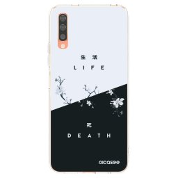 Átlátszó szilikon tok az alábbi mobiltelefonokra Samsung Galaxy A70 A705F - Life - Death