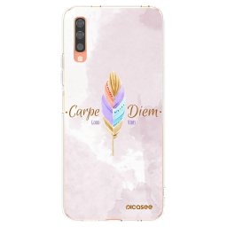 Átlátszó szilikon tok az alábbi mobiltelefonokra Samsung Galaxy A70 A705F - Carpe Diem
