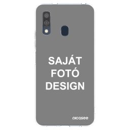 Átlátszó szilikon tok az alábbi mobiltelefonokra Samsung Galaxy A40 A405F - Saját fotó/motívum