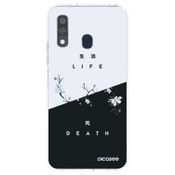 Átlátszó szilikon tok az alábbi mobiltelefonokra Samsung Galaxy A40 A405F - Life - Death