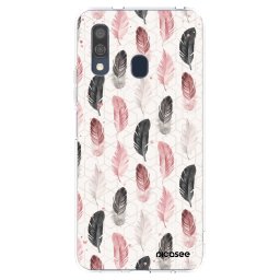 Átlátszó szilikon tok az alábbi mobiltelefonokra Samsung Galaxy A40 A405F - Feather 2