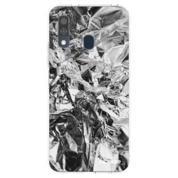 Átlátszó szilikon tok az alábbi mobiltelefonokra Samsung Galaxy A40 A405F - Chrome