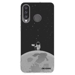 Átlátszó szilikon tok az alábbi mobiltelefonokra Huawei P30 Lite - Astronaut