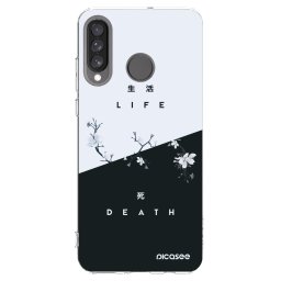 Átlátszó szilikon tok az alábbi mobiltelefonokra Huawei P30 Lite - Life - Death