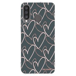 Átlátszó szilikon tok az alábbi mobiltelefonokra Huawei P30 Lite - Lots of love