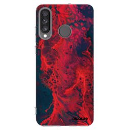 Átlátszó szilikon tok az alábbi mobiltelefonokra Huawei P30 Lite - Organic red