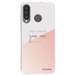 Átlátszó szilikon tok az alábbi mobiltelefonokra Huawei P30 Lite - You create your own opportunities