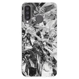 Átlátszó szilikon tok az alábbi mobiltelefonokra Huawei P30 Lite - Chrome