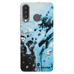 Átlátszó szilikon tok az alábbi mobiltelefonokra Huawei P30 Lite - Organic blue