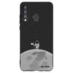 Fekete szilikon tok az alábbi mobiltelefonokra Huawei P30 Lite - Astronaut